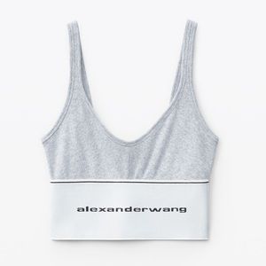 Alexander Wang Logo Elastic Bra Top